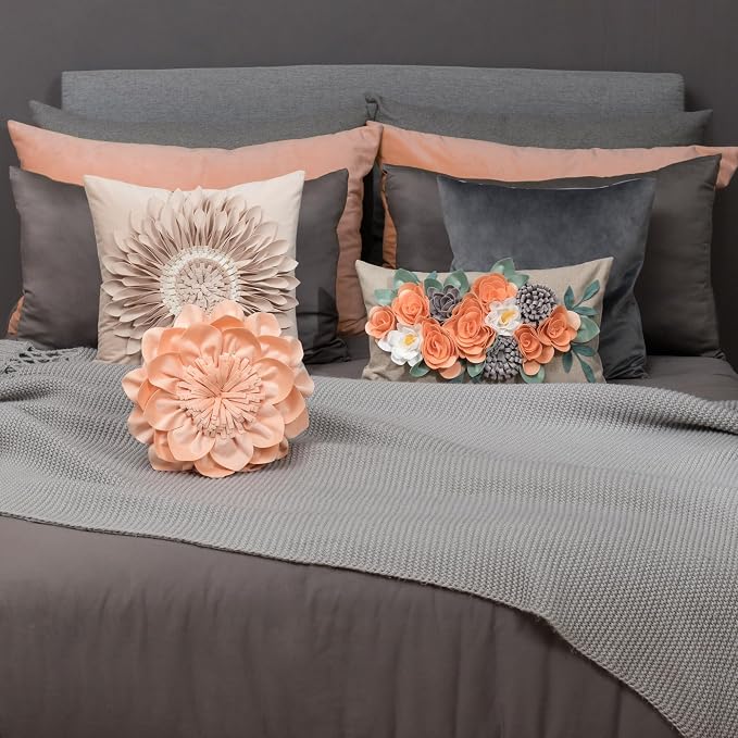 OiseauVoler 3D Sunflower Throw Pillow Cover Decorative Handmade Pillowcase - Image 8