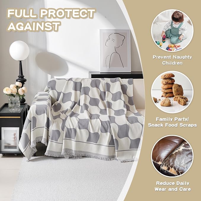 MEETSKY Couch Cover Loverseat Sofa Covers Protector, Sofa Throw Cover Washable - Image 4