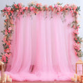 Pink Tulle Backdrop Curtain for Parties Girls Baby Shower 10ft X 8ft Light Pink by Suppromo