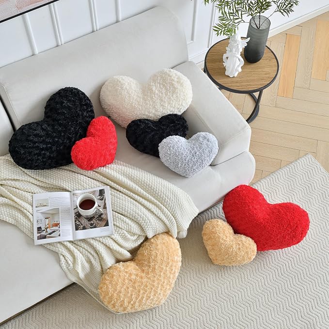Heart Pillow, Soft Heart Shaped Pillow - Image 7
