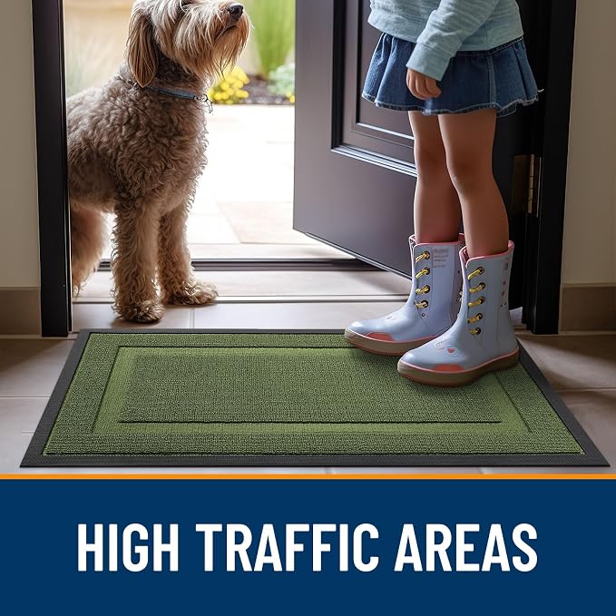 OLANLY Front Door Mat Indoor Outdoor Entrance, Waterproof All-Season, - Image 7