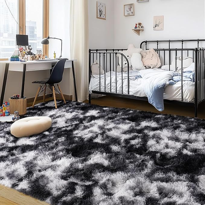 Fluffy Rug for Living Room Shaggy Area Rugs High Pile Fuzzy Rug Non-Slip Indoor - Image 4