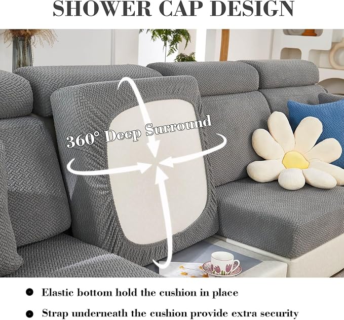 Sofa Covers Couch Covers for Sofa Pet Friendly Couch Cushion Covers Universal - Image 3