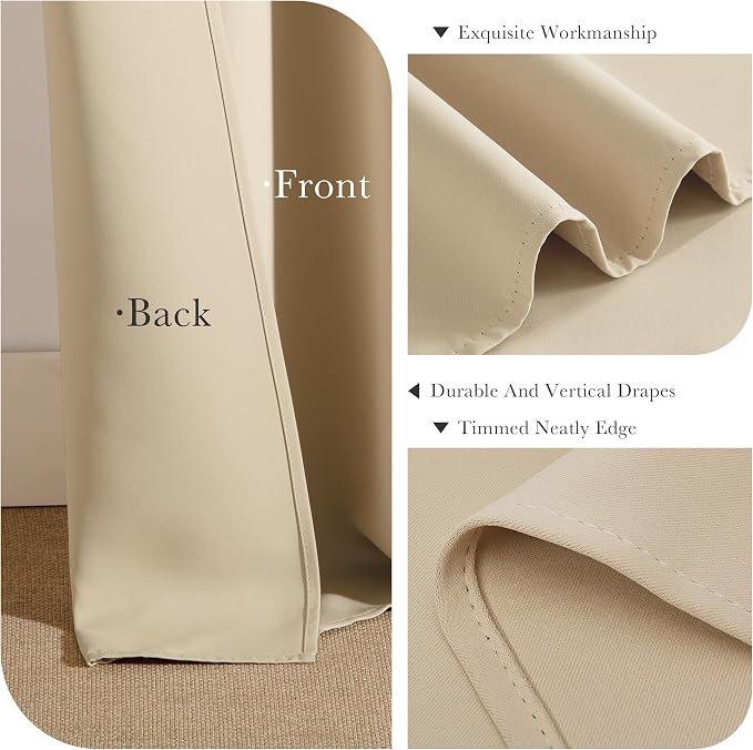 PONY DANCE Beige Window Treatments - Image 6