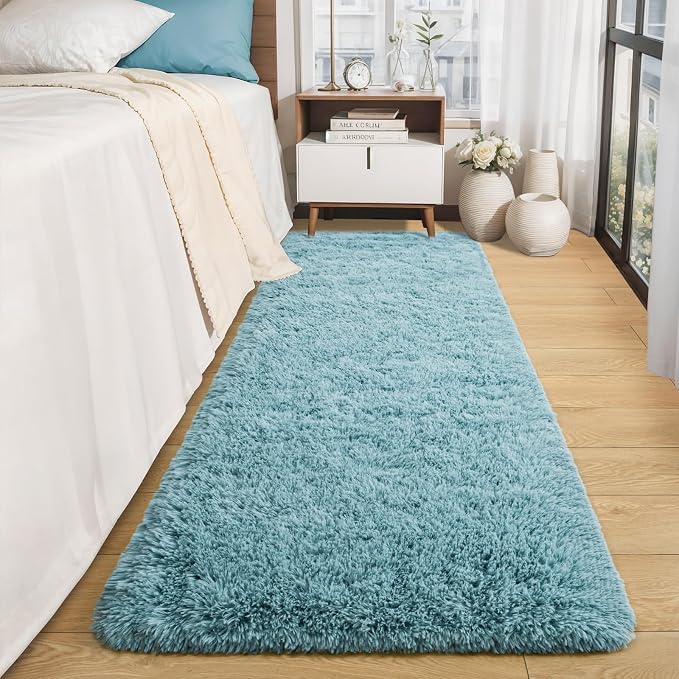 Merelax Soft Fluffy Rugs for Bedroom Living Room, 2x6 Hallway Runner Rugs - Image 2