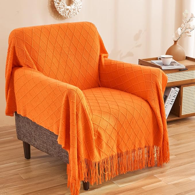 inhand Fall Throw Blanket Burnt Orange - Image 5