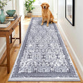 Vaukki Hallway Runner Rug, Vintage Shaggy Soft Laundry Rug Runner, Non Slip by Vaukki