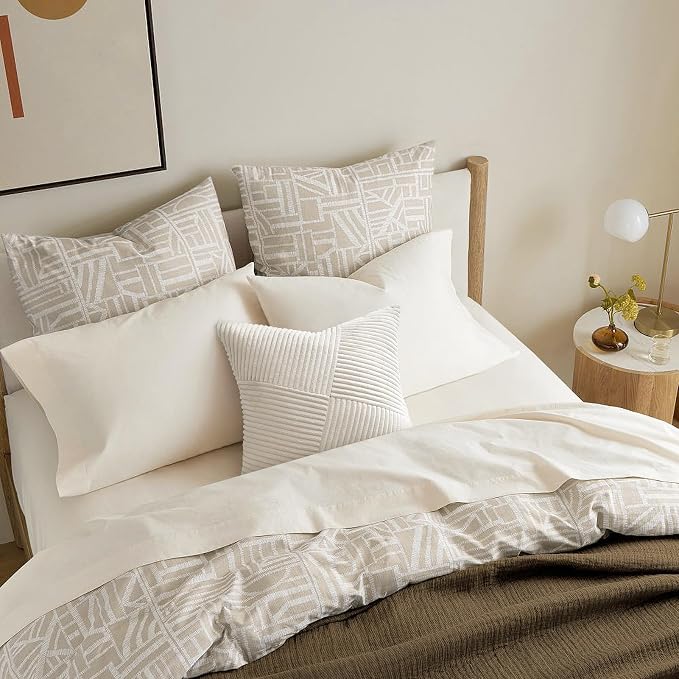 Topfinel Cream White Decorative Neutral Throw Pillow Covers 18x18 Inch - Image 4