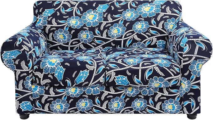 hyha Couch Cover, Loveseat Covers, Floral Pattern, 3 Pieces, Sofa Slipcovers by hyha