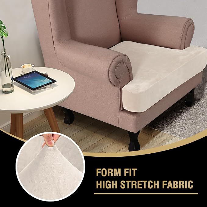 H.VERSAILTEX Stretch Velvet T Cushion Chair Covers - Image 6