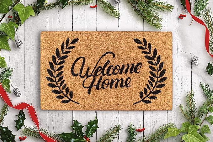 LuxUrux Welcome Mats Outdoor Coco Coir Doormat, - Image 9