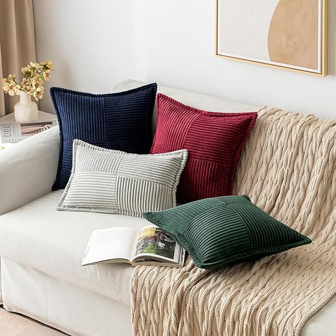 MIULEE Decorative Euro Sham Throw Pillow Covers - Image 9