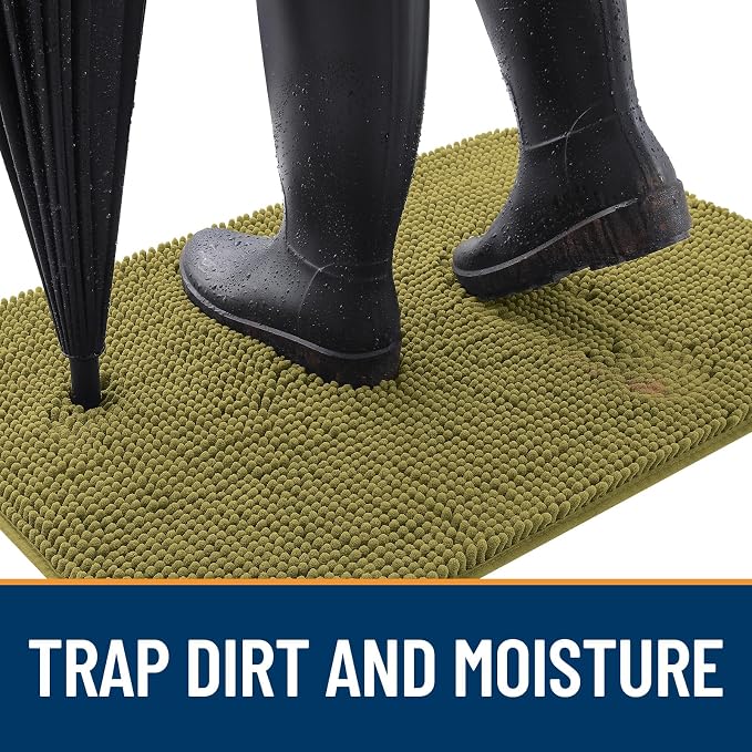 OLANLY Dog Door Mat for Muddy Paws 40x32, Absorbs Moisture and Dirt, Absorbent - Image 2