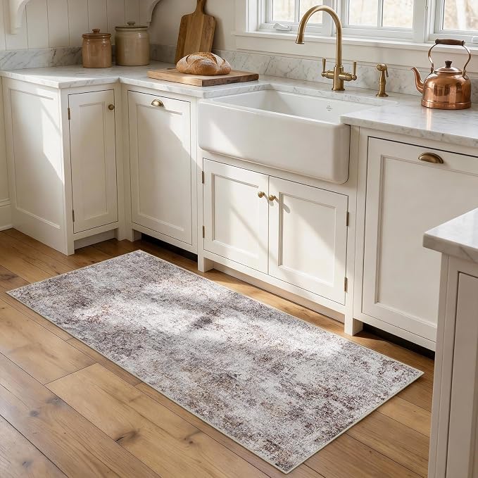 2x4 Area Rug for Entryway: Low Pile Washable Rug - Image 2