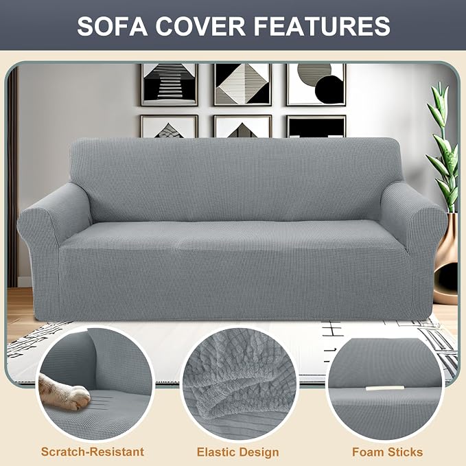 Stretch Couch Cover Washable Sofa Slipcover Furniture Protector - Image 3