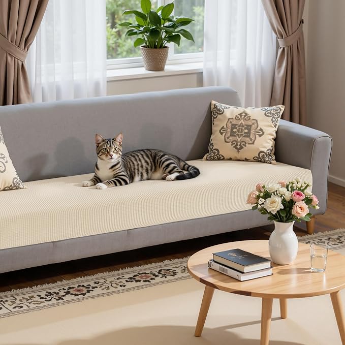 Hokway Stretch Couch Cushion Slipcovers X-Large Reversible Cushion Replacement - Image 3