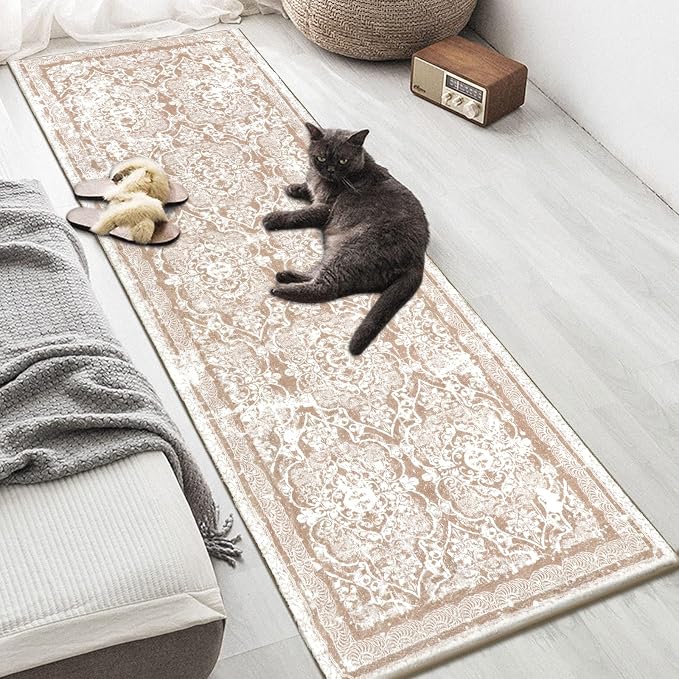 Vaukki Hallway Runner Rug, Vintage Shaggy Soft Laundry Rug Runner, Non Slip - Image 6