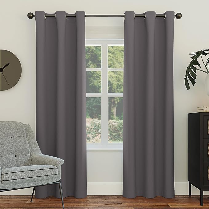 Sun Zero Easton Energy Saving Blackout Grommet Curtain Panel by SunZero%E2%84%A2