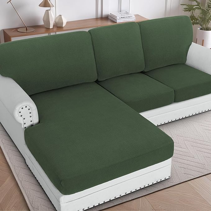 H.VERSAILTEX Sectional Couch Covers 6 Pieces Stretch Sofa Cover by HVERSAILTEX