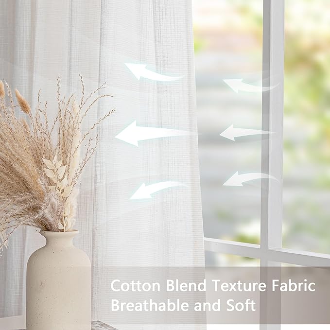 MYSKY HOME Small Window Natural Curtains - Image 6