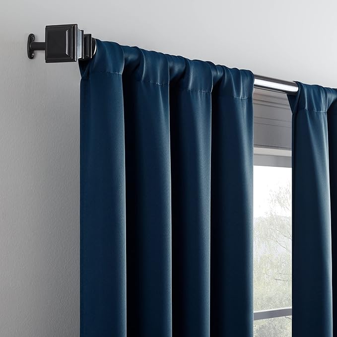 ECLIPSE Blackout Curtains for Bedroom-Darrell 37" x 84" Insulated Darkening - Image 3