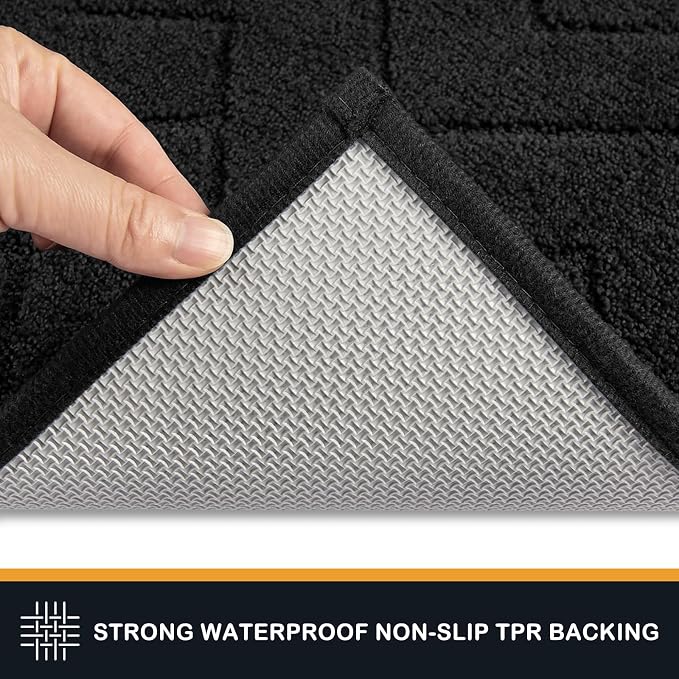 PURRUGS Dirt Trapping Door Mat 34" x 59", Non-Slip Machine Washable Entry Rug - Image 4