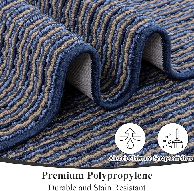 SHACOS Runner Rugs for Hallway 2x8 Ft Rubber Backed Non Slip Kitchen Runner Rug - Image 4