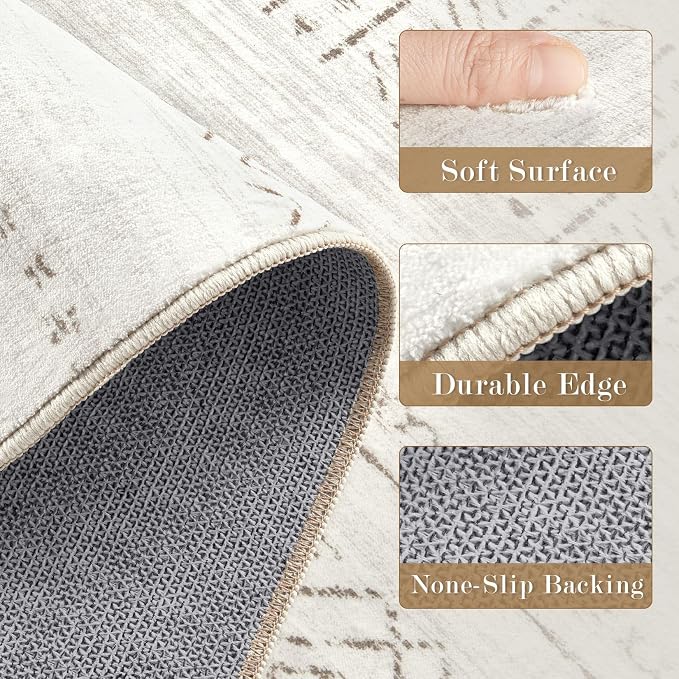 cotiled Hallway 3x12 Runner Rugs: Washable Boho Rugs - Image 5