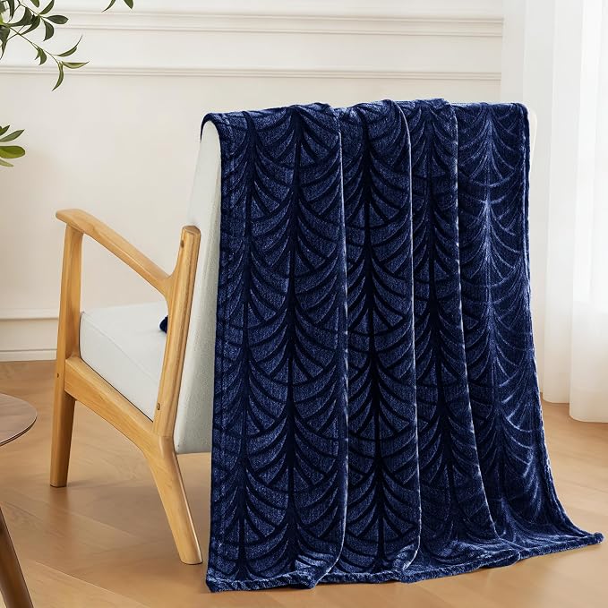 Whale Flotilla Flannel Fleece Throw Blanket - Image 2