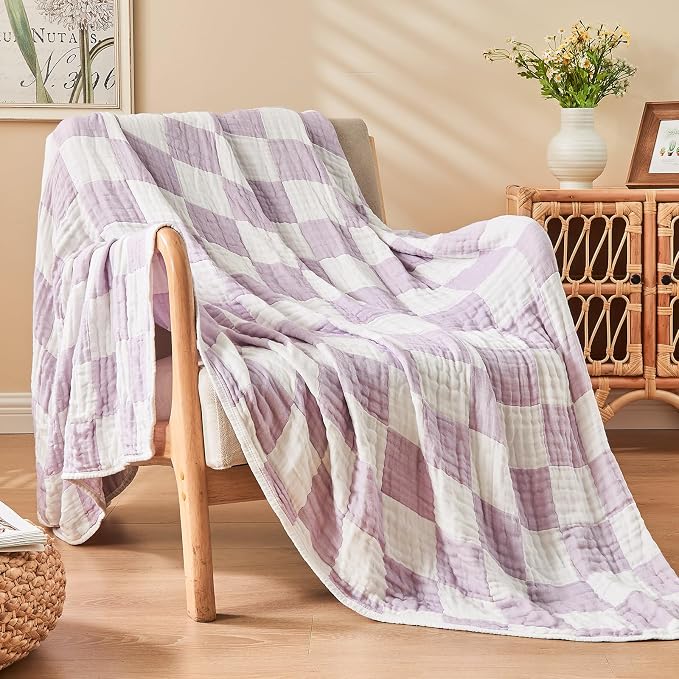 EMME Checkered Throw Blanket Cotton - Image 7