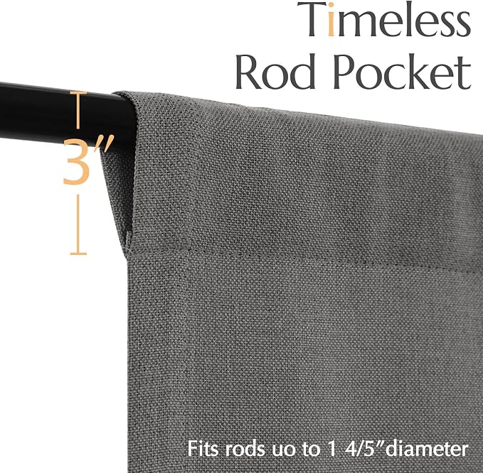 jinchan Tie Up Valance Curtains - Image 6