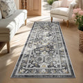 LOKHOM Washable Runner Rug, 2x6 Non-Slip Vintage Kitchen Rug by LOKHOM