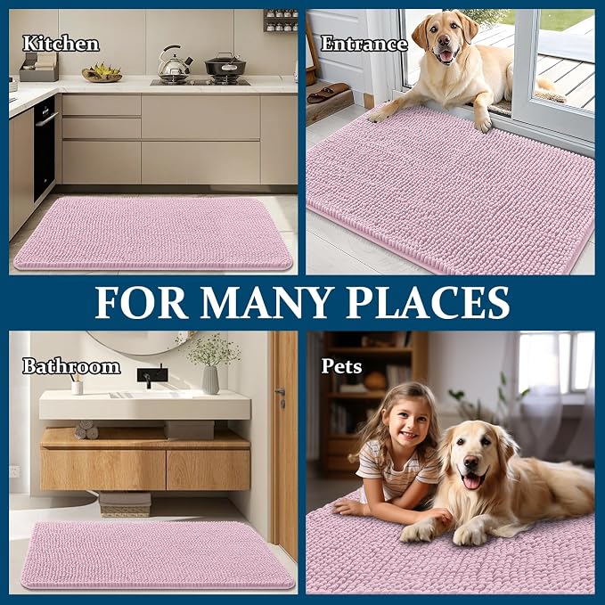 OLANLY Dog Door Mat for Muddy Paws 44x24, Absorbs Moisture and Dirt, Absorbent - Image 8