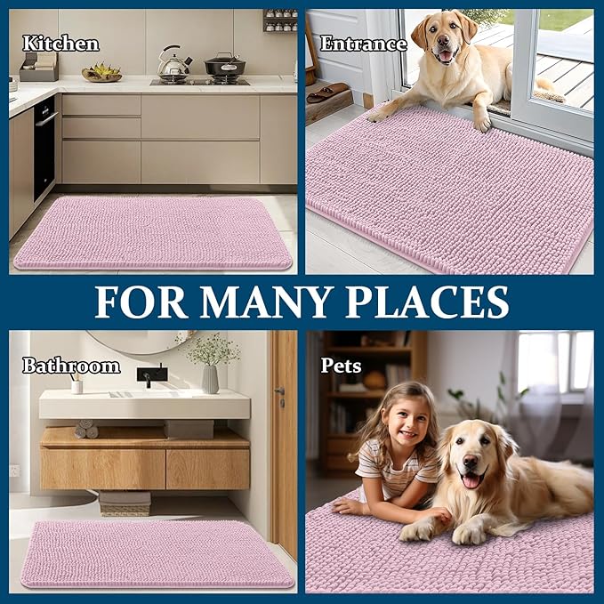 OLANLY Dog Door Mat for Muddy Paws 70x46, Absorbs Moisture and Dirt, Absorbent - Image 8