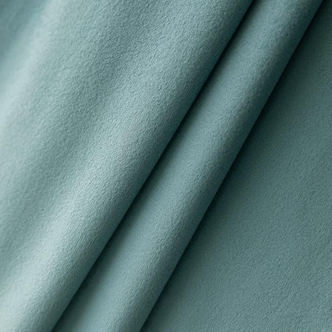 NiNi ALL Decorative Throw Pillow Covers Velvet 26x26 Inch Pack of 2 Light Blue - Image 4