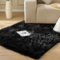 ORINOVA Black Faux Sheepskin Washable Fluffy Fur Rugs by ORINOVA