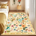 RELEANY Floral Nursery 4x6 Area Rugs Washable Print Boho Cute Carpet Non Slip by RELEANY