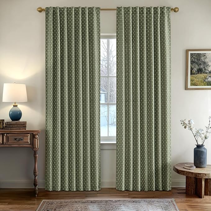 MIULEE Decorative Back Tab Linen Curtains - Image 2