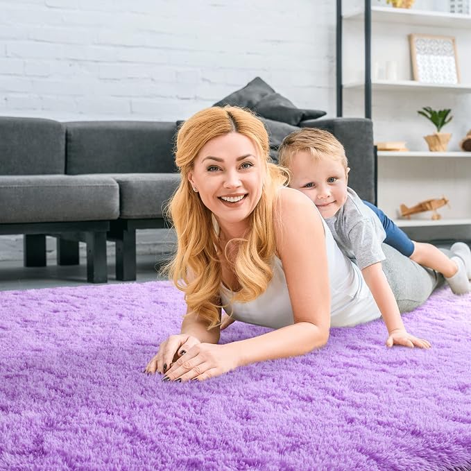 Merelax Modern Soft Fluffy Large Shaggy Rug - Image 4