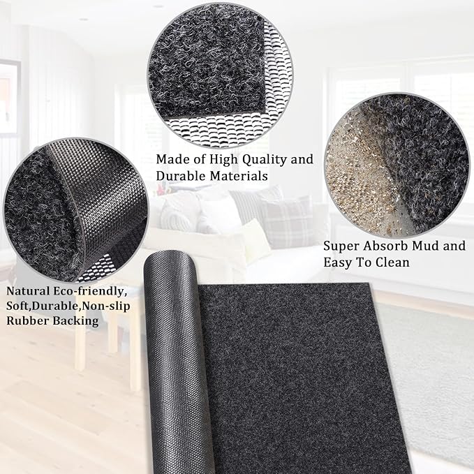 AAZZKANG Door Mat 2 Pack Non Slip Indoor Outdoor Doormat Utility Multi-Purpose - Image 7