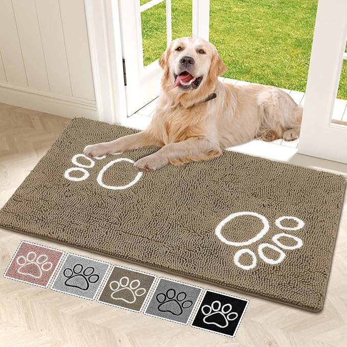 Bcoimo Super Absorbent Dog Door Mat, Pet Rugs by Bcoimo