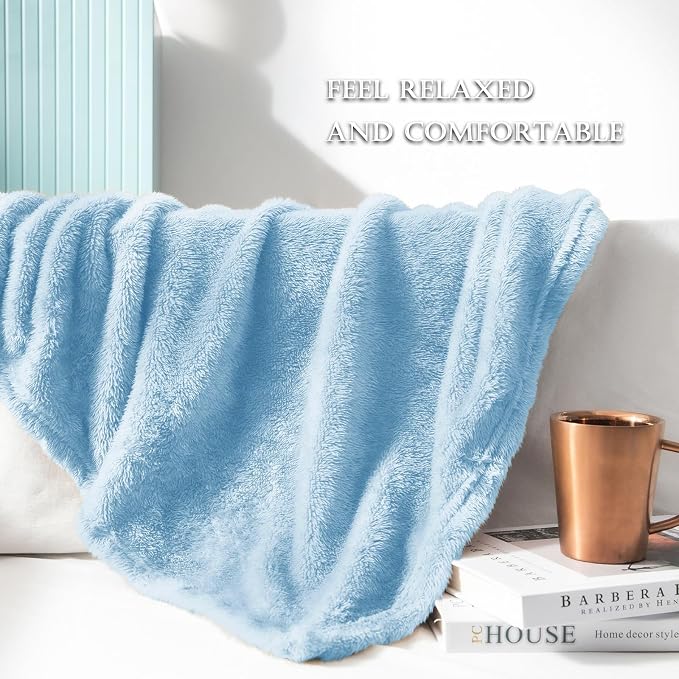 Exclusivo Mezcla Plush Fuzzy Fleece Bed Blanket King Size, Super Soft, Fluffy - Image 6