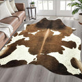 Easycozy Faux Cowhide Cow Print Rug: 4.6 x 5.2 Western Decor Faux Cowhide by HomeWesternDecoration