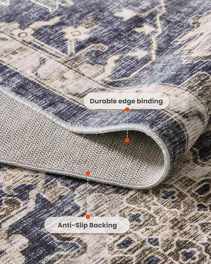 AMADA HOMEFURNISHING 2x6 Washable Runner Rug, Low-Profile Kitchen Rugs - Image 7