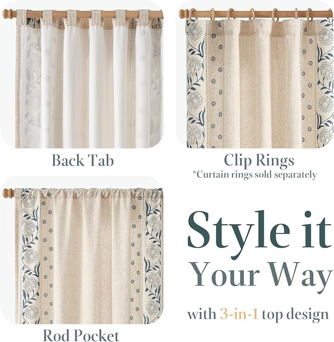 jinchan Winslow Lined Linen Curtains - Image 6