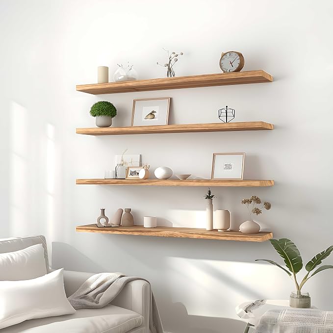 PHPH 36 Inch Wood Floating Shelves - Image 2