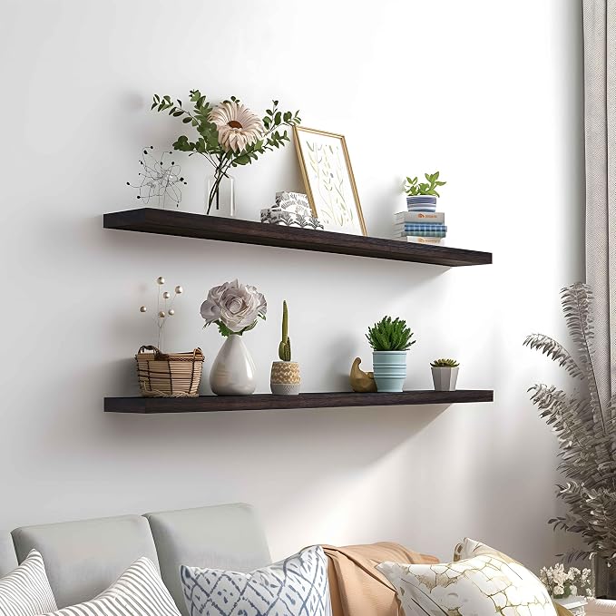 PHPH 48 Inch Wood Floating Shelves - Image 3