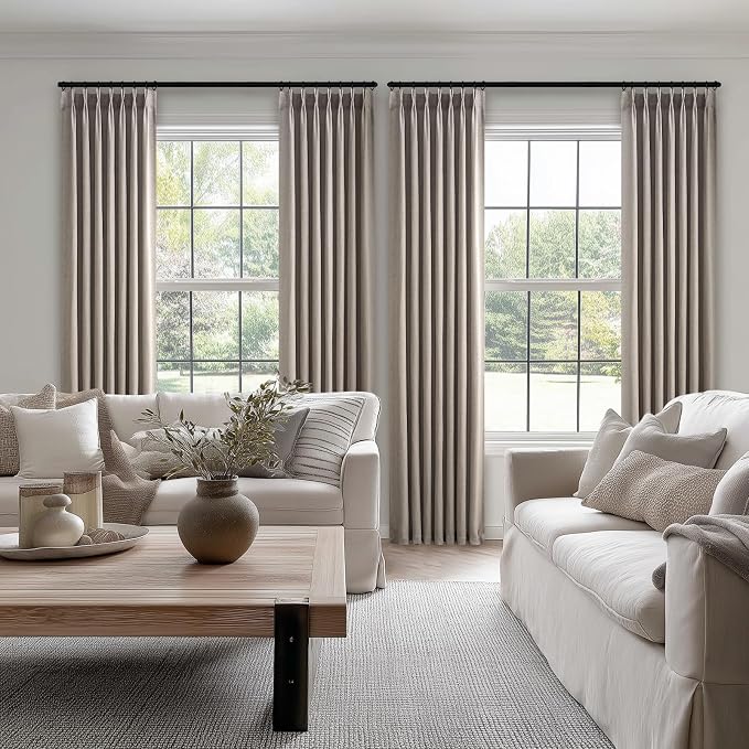 Pinch Pleated 72 Inch Curtains 2 Panels - Image 8