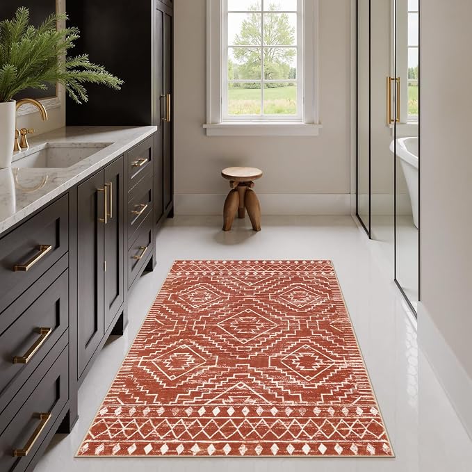 Wonnitar Moroccan Washable Area Rug, 3x5 Non-Slip Rugs - Image 8