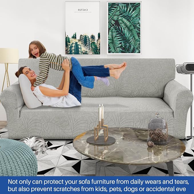 YEMYHOM Couch Cover Latest Jacquard Design High Stretch Sofa Covers - Image 2